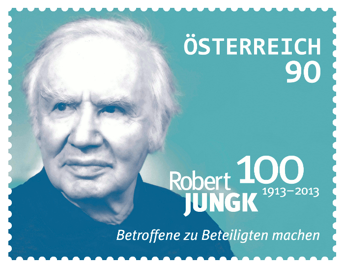 Robert Jungk Briefmarke Österreich: Betroffene zu Beteiligten machen